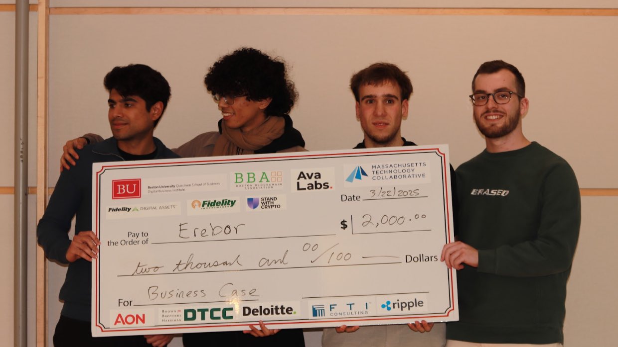 Second Place Winner ($2,000 Prize) - Erebor Hackathon