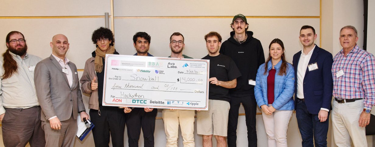 First Place Winner ($4,000 Top Prize) - Snowball Hackathon